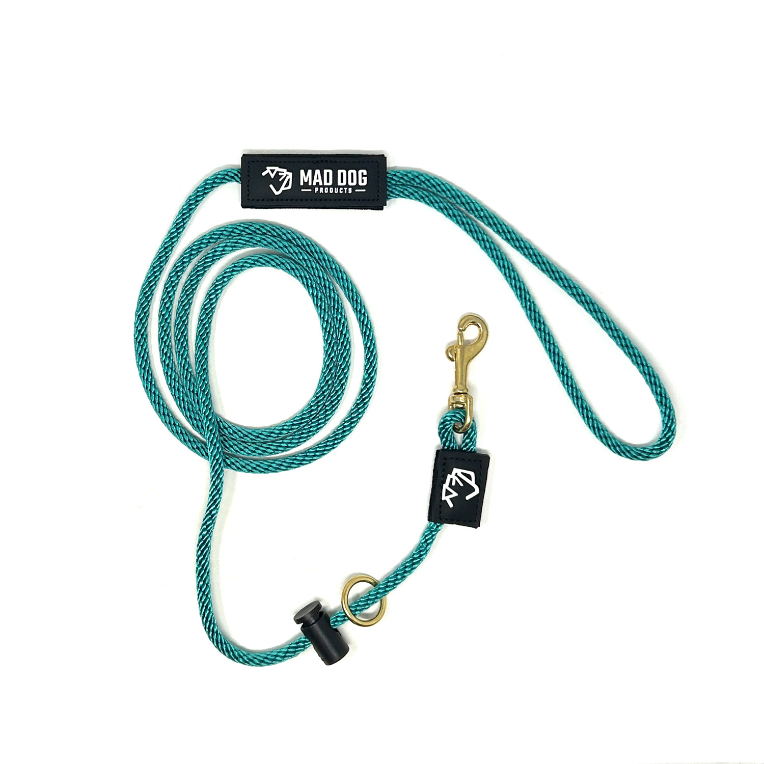 Dual-Purpose-Quart-Solid-Braid-Teal Dual Purpose Leash – Signature