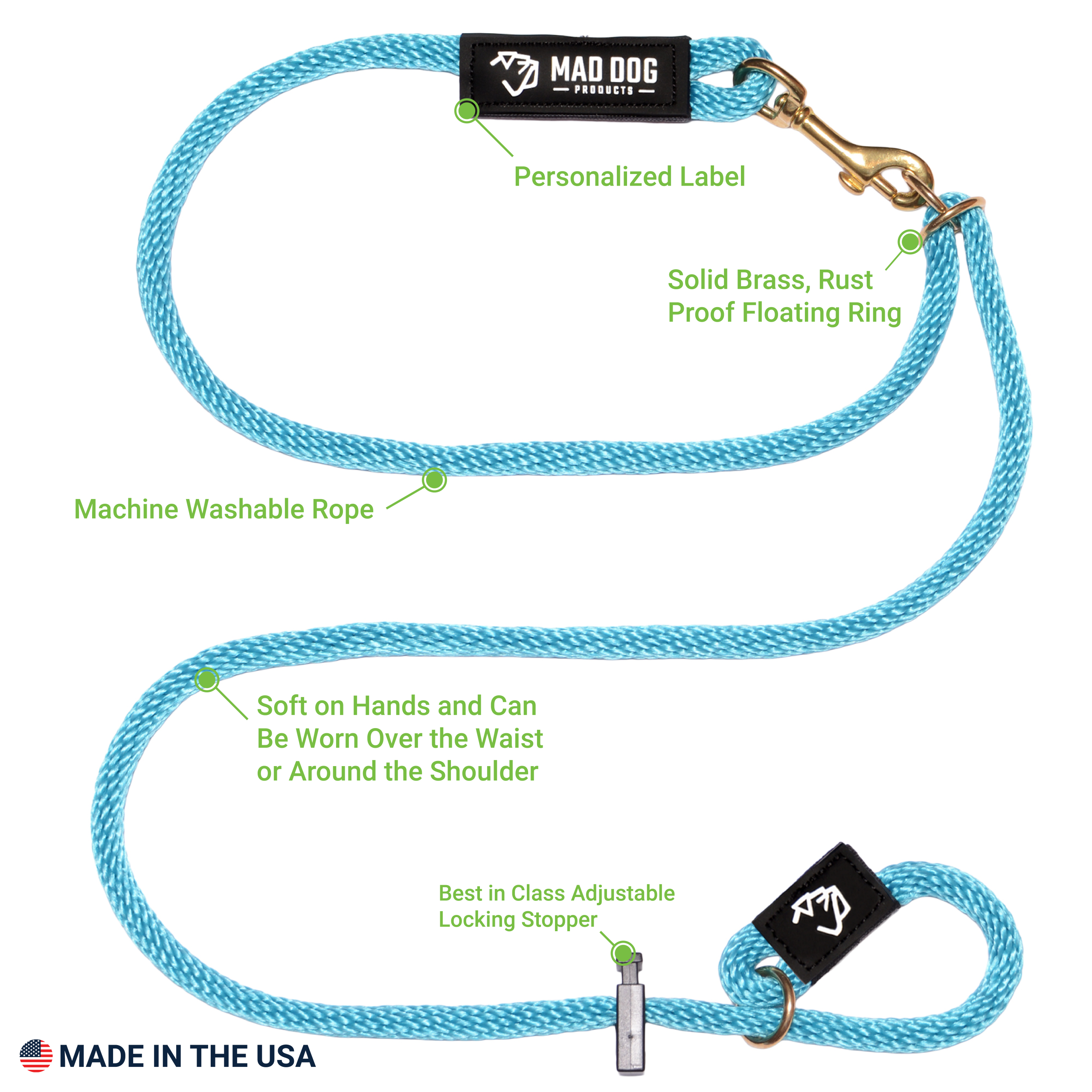Hands Free Slip Leash A+2