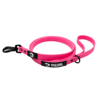 Biothane-Product-Photos-Pink Biothane Dog Leash by Mad Dog Products – .75″ x 6 foot Clip Leash