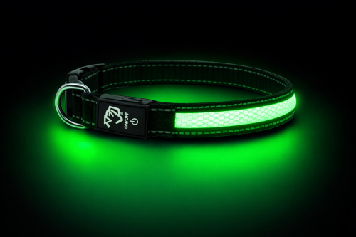 LED Dog Collar – The Night Walker by Mad Dog Products
